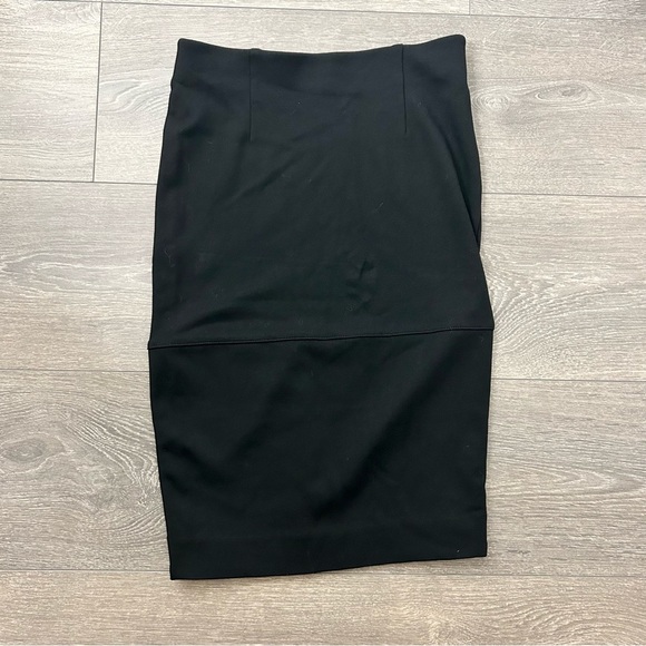 Aritzia Wilfred Campagne Pencil Mini Skirt High Rise Waist Zipper Black Size 0 - Picture 5 of 8
